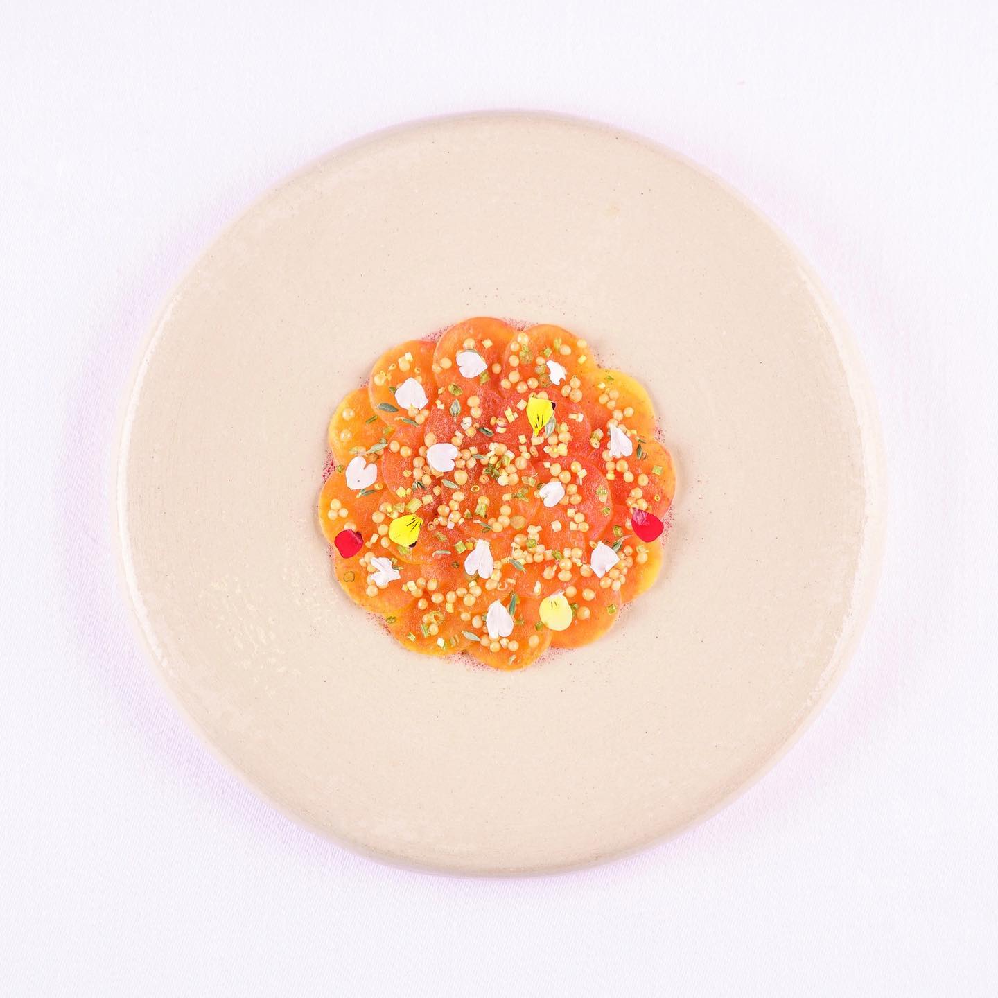 Beetroot, anchovy powder and pickled seeds_kane